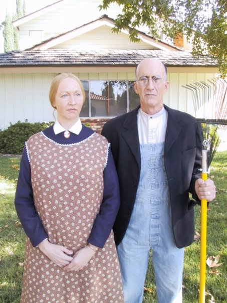 Lisa in American Gothic for PizzaHut